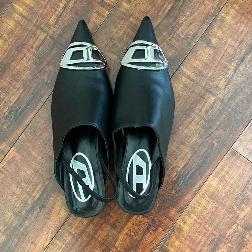 Diesel flat mules shoes